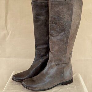 FRYE Paige Tall Riding Boot | Distressed Gray | Size 11 | 77534 | READ CAREFULLY
